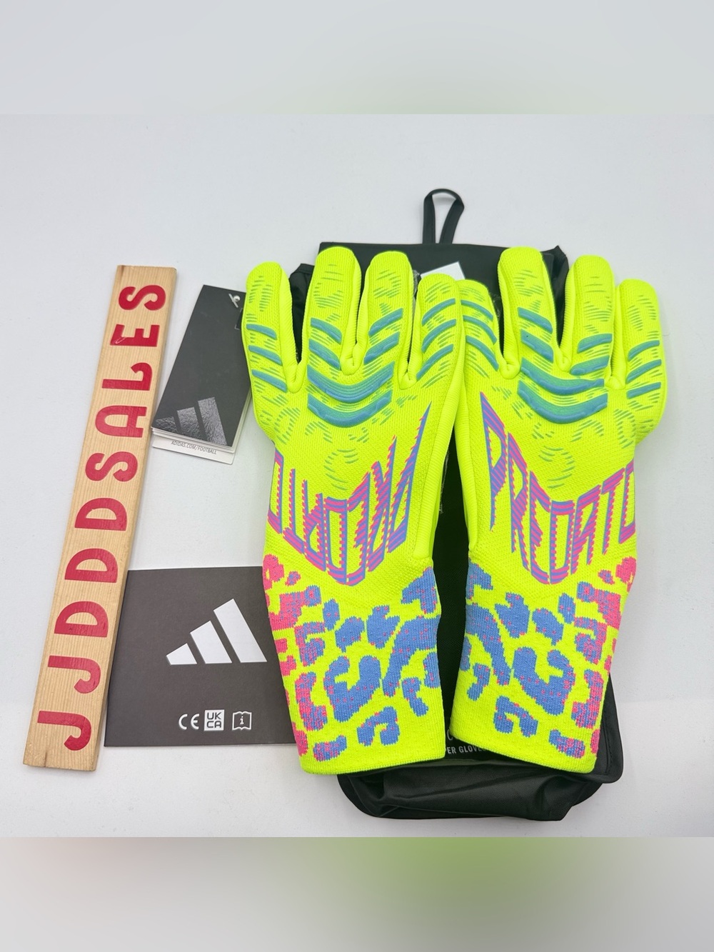 Adidas Predator Pro GL Goalkeeper Soccer Goalie Gloves JN0242 Lucid Lemon Sz 10